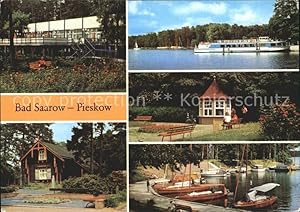 Image du vendeur pour Postkarte Carte Postale Bad Saarow-Pieskow Strandgaststtte Maxim Gorki Gedenksttte Dampferanlegestelle Fhre Solquelle Jachthafen Fontane Park mis en vente par Versandhandel Boeger