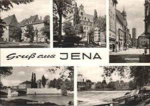 Postkarte Carte Postale Jena Marktplatz Tbc Klinik Johannisstrasse Saalewehr Camsdorfer Brücke