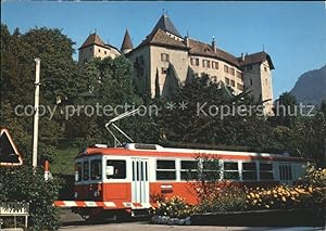 Bild des Verkufers fr Postkarte Carte Postale Eisenbahn Train Vevey Les Pleiades Chateau de Blonay zum Verkauf von Versandhandel Boeger