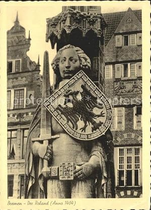 Postkarte Carte Postale Bremen Roland