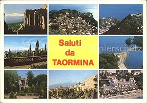 Bild des Verkufers fr Postkarte Carte Postale Taormina Sizilien zum Verkauf von Versandhandel Boeger