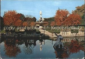 Seller image for Postkarte Carte Postale Firenze Toscana Fontana dell Oceano del Giambologna nel Giardino di Boboli Wasserspiegelung for sale by Versandhandel Boeger