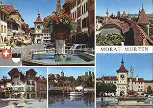 Seller image for Postkarte Carte Postale Murten Morat Stadttor Brunnen Stadtmauer Ausflugsschiff for sale by Versandhandel Boeger