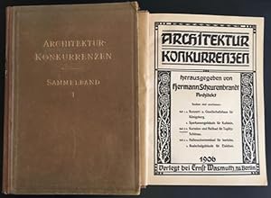 Architektur-Konkurrenzen: Sammelband I+II (2 Bde. ? 12 Helfte).