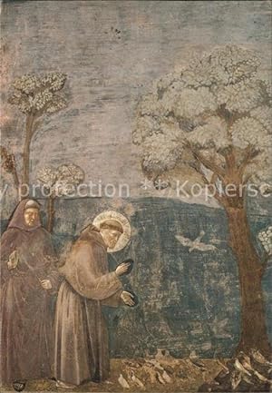 Immagine del venditore per Postkarte Carte Postale Knstlerkarte Giotto Ambrogio Bondone S. Francesco predica agli uccelli Assisi venduto da Versandhandel Boeger