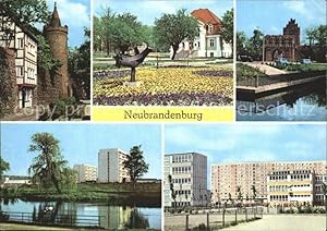 Bild des Verkufers fr Postkarte Carte Postale Neubrandenburg Stadtpark Wiekhaus Mnchenturm Erich-Weinert Friedrich Wolf-Oberschule zum Verkauf von Versandhandel Boeger