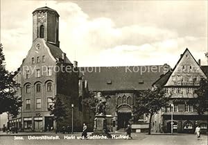 Postkarte Carte Postale Jena Markt Stadtkirche Hanfried