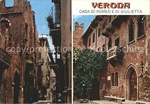 Bild des Verkufers fr Postkarte Carte Postale Verona Veneto Romeo Julia Balkon zum Verkauf von Versandhandel Boeger