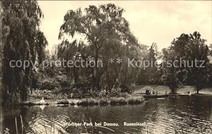 Postkarte Carte Postale Dessau-Rosslau Wörlitzer Park Roseninsel