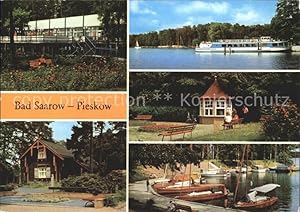 Image du vendeur pour Postkarte Carte Postale Bad Saarow-Pieskow Strandgaststtte Maxim Gorki Gedenksttte Dampferanlegestelle Schwanenwiese Solquelle Jachthafen Fontane Park mis en vente par Versandhandel Boeger