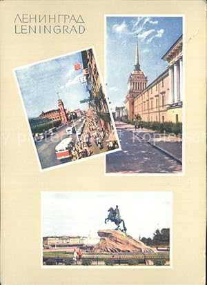 Bild des Verkufers fr Postkarte Carte Postale Leningrad St Petersburg Newski Prospekt Dekabristen Platz zum Verkauf von Versandhandel Boeger