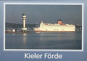 Bild des Verkufers fr Postkarte Carte Postale Schiffe MS Stena Scandinavica Kieler Frde Leuchtturm Friedrichsort zum Verkauf von Versandhandel Boeger
