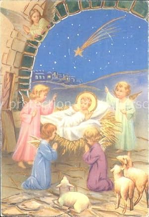 Bild des Verkufers fr Postkarte Carte Postale Engel Christkind Komet Lamm zum Verkauf von Versandhandel Boeger