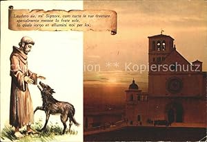 Imagen del vendedor de Postkarte Carte Postale Assisi Umbria dal Cantico delle creature S.Francesco di Assisi a la venta por Versandhandel Boeger