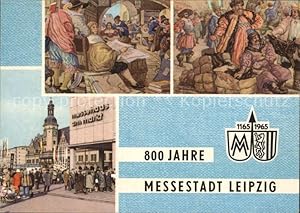 Bild des Verkufers fr Postkarte Carte Postale Leipzig Buchmesse-Katalog Messe Russische Kaufleute Messehaus Markt zum Verkauf von Versandhandel Boeger