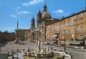 Immagine del venditore per Postkarte Carte Postale Roma Rom Piazza Navona Navona Platz Brunnen Ristorante 4 Fiumi venduto da Versandhandel Boeger