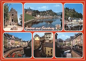 Bild des Verkufers fr Postkarte Carte Postale Saarburg Saar Saar Schloss Burg Ortsansicht zum Verkauf von Versandhandel Boeger