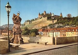 Postkarte Carte Postale Würzburg Festung Alte Mainbrücke