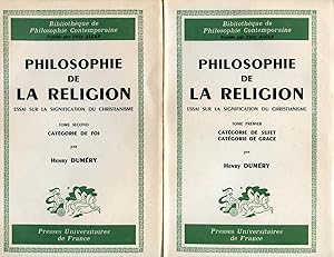 Philosophie de la Religion. Essai sur la signification du christianisme.