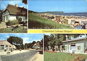 Postkarte Carte Postale Göhren Rügen Mönchguter Heimatmuseum Strand HO Kaufhalle Einkaufszentrum