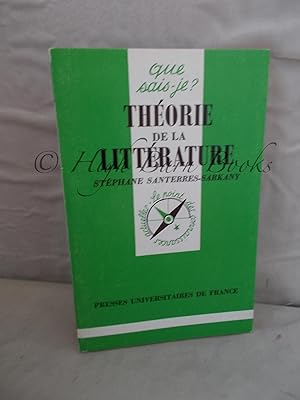 Bild des Verkufers fr Theorie de la Litterature zum Verkauf von High Barn Books