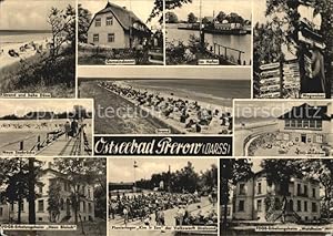 Immagine del venditore per Postkarte Carte Postale Prerow Ostseebad Strand und Hohe Dne Seebrcke Erholungsheim Haus Bleisch Milchbar Hafen Gemeindeamt venduto da Versandhandel Boeger