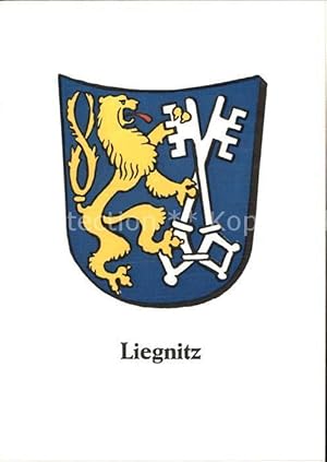 Postkarte Carte Postale Liegnitz Legnica Wappen