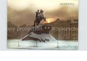 Immagine del venditore per Postkarte Carte Postale Leningrad St Petersburg Monument to Peter I The Bronze Horseman Reiterstandbild Peter der Grosse venduto da Versandhandel Boeger