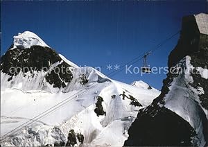 Postkarte Carte Postale Seilbahn Klein Matterhorn Bergstation Zermatt Breithorn