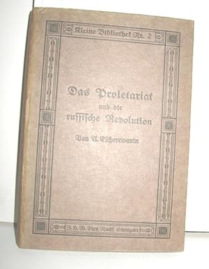 Immagine del venditore per Das Proletariat und die russische Revolution venduto da Antiquariat Zinnober