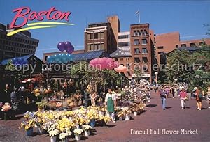 Bild des Verkufers fr Postkarte Carte Postale Boston Massachusetts Faneuil Hall Flower Market zum Verkauf von Versandhandel Boeger