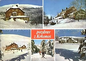 Postkarte Carte Postale Krkonose Bauden