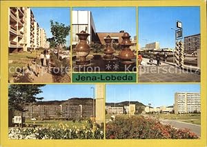 Postkarte Carte Postale Jena Thüringen Lobeda Markt Kulturhaus Karl-Marx-Allee