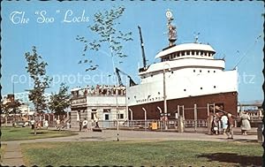 Bild des Verkufers fr Postkarte Carte Postale Schiffe Soo Locks Sault Ste. Marie Michigan zum Verkauf von Versandhandel Boeger