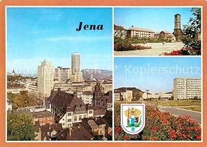 Postkarte Carte Postale Jena Thüringen VEB Carl Zeiss Platz der Kosmonauten Stadtkirche St Michae...