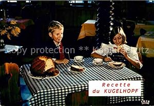 Seller image for Postkarte Carte Postale Lebensmittel Recette du Kugelhopf Alsacien for sale by Versandhandel Boeger