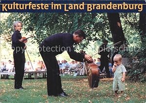 Bild des Verkufers fr Postkarte Carte Postale Geige Kulturfest Land Brandenburg Vilnius-Streichquartett zum Verkauf von Versandhandel Boeger