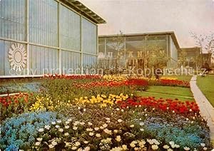 Bild des Verkufers fr Postkarte Carte Postale Gartenbauaustellung Erfurt Hallen CSSR Ungarn Rumnien Bulgarien zum Verkauf von Versandhandel Boeger