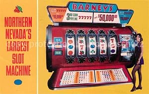 Postkarte Carte Postale Casino Spielbank Barney's Casino Slot Machine Nevada