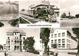 Postkarte Carte Postale Kühlungsborn Ostseebad Strand Molli Bahnhof West Leuchtturm FDGB Erholung...