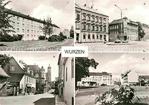 Postkarte Carte Postale Wurzen Sachsen Lüptitzer Strasse Friedrich-Engels-Platz Wenceslaigasse