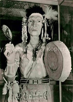 Seller image for Postkarte Carte Postale Indianer Native American Zaubermann Saman Indianer-Museum Karl-May Radebeul for sale by Versandhandel Boeger