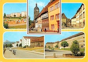 Bild des Verkufers fr Postkarte Carte Postale Sangerhausen Sdharz G. Schumann-Strasse Markt Karl-Marx-Strasse Friedrich-Engels-Strasse zum Verkauf von Versandhandel Boeger