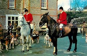 Postkarte Carte Postale Pferdesport Pferderennen Reitsport Jagdreiten Parforcejagd England