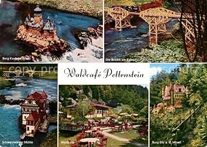 Bild des Verkufers fr Postkarte Carte Postale Pottenstein Oberfranken Waldcafe Pttlachtal Burg Kaub Rhein Schwarzwlder Mhle Burg Eltz Mosel Brcke am Kwai zum Verkauf von Versandhandel Boeger