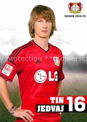 Postkarte Carte Postale Fussball Bayer Leverkusen Tin Jedvaj