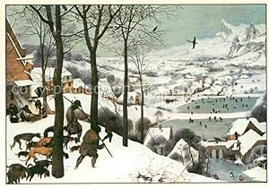 Bild des Verkufers fr Postkarte Carte Postale Knstlerkarte Pieter Bruegel der ltere Heimkehr der Jger 1965 Manierismus zum Verkauf von Versandhandel Boeger