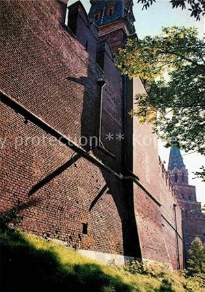 Postkarte Carte Postale Moscow Moskva Ancient walls Kremlin Oruzheynaya Borovitskaya Towers