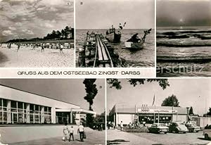 Postkarte Carte Postale Zingst Ostseebad Strand FDGB Erholungsheim Claus Störtebecker Kaufhalle F...