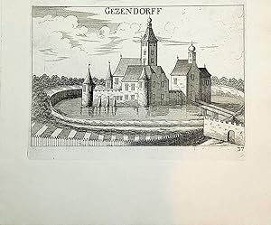 GÖTZENDORF AN DER LEITHA / Gezendorff / SCHLOSS GÖTZENDORF aus: Vischer, Georg Matthäus: Topograp...